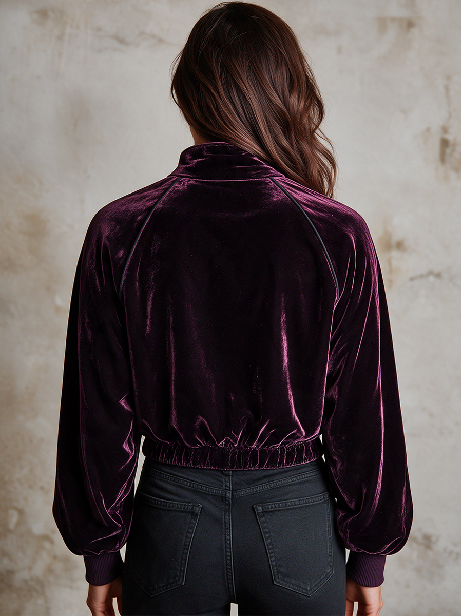 Women's Embroidered Velvet Jacket