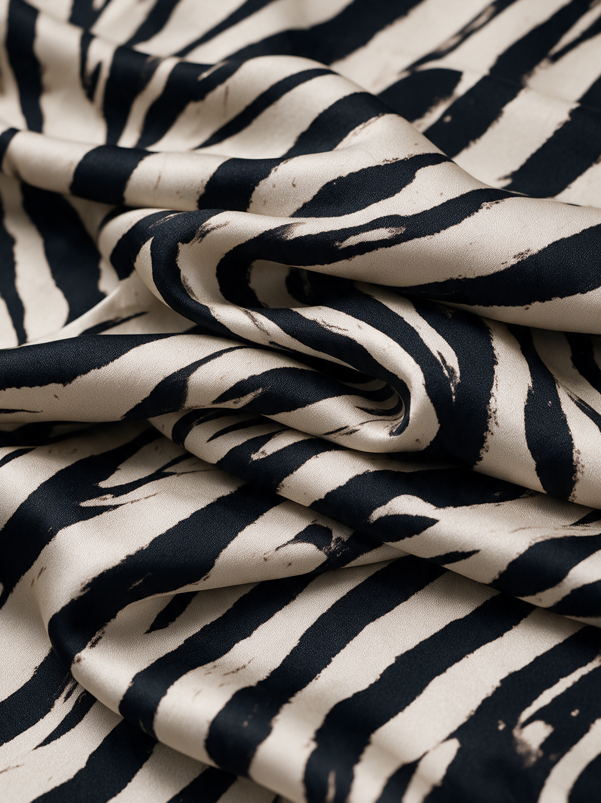Women's Zebra-Print Asymmetric Hem Cotton-Blend Top MDZ3163H4ZRK